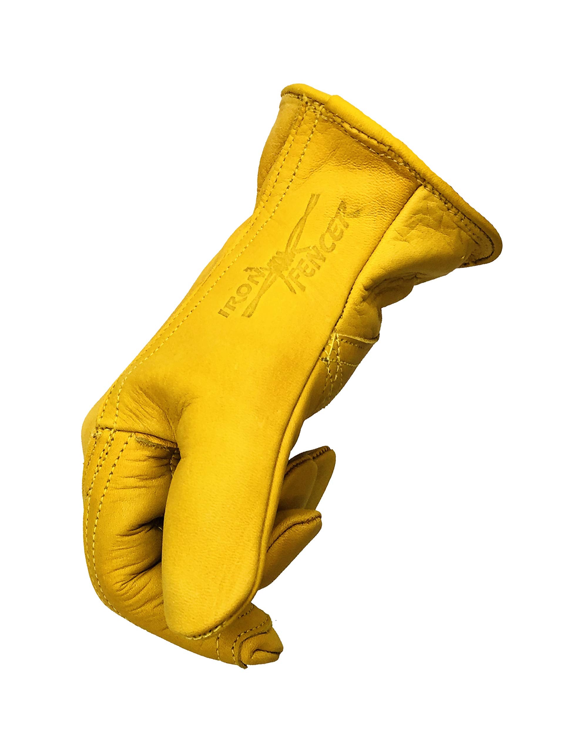 Golden Stag Iron Fencer wing-thumb design reduces seam irritation for extended use