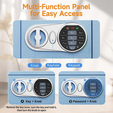 GoldenKey safe box digital password access for everyday secure entry.