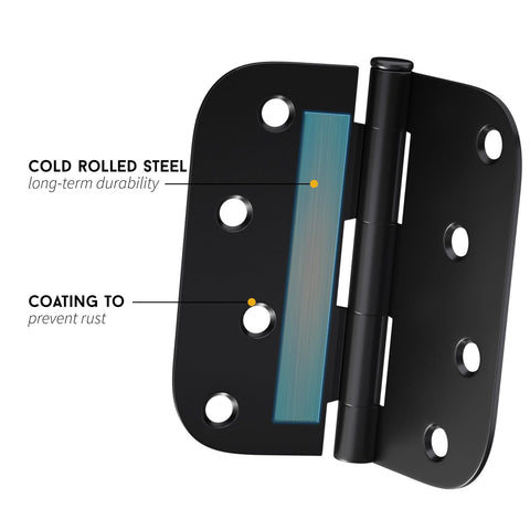 Goldenwarm 12-pack hinges ready for interior and exterior door installations