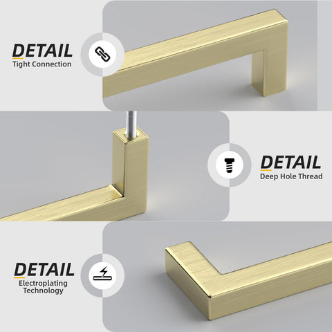 Goldenwarm 5-inch hole distance 128mm on cabinet pull installed.