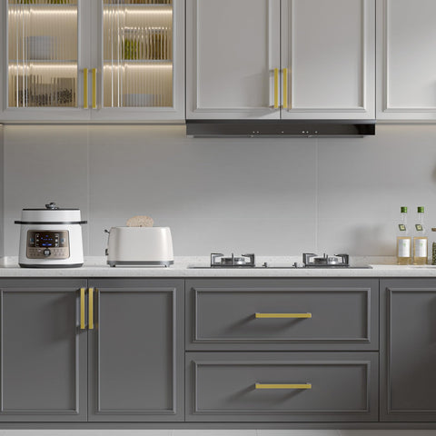 Goldenwarm 5inch cabinet pull updates kitchen storage with style.