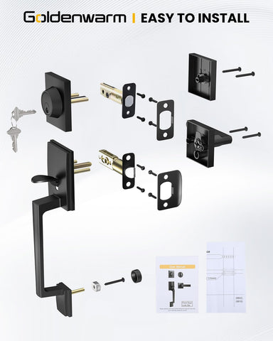 Goldenwarm anti-corrosion finish guards against wear while maintaining a sleek appearance.