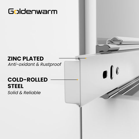 Goldenwarm anti-drop mechanism prevents drawer detachment during use.