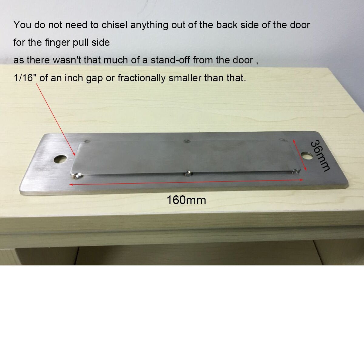 Goldenwarm 7-inch hole centers designed for compatible interior barn doors.
