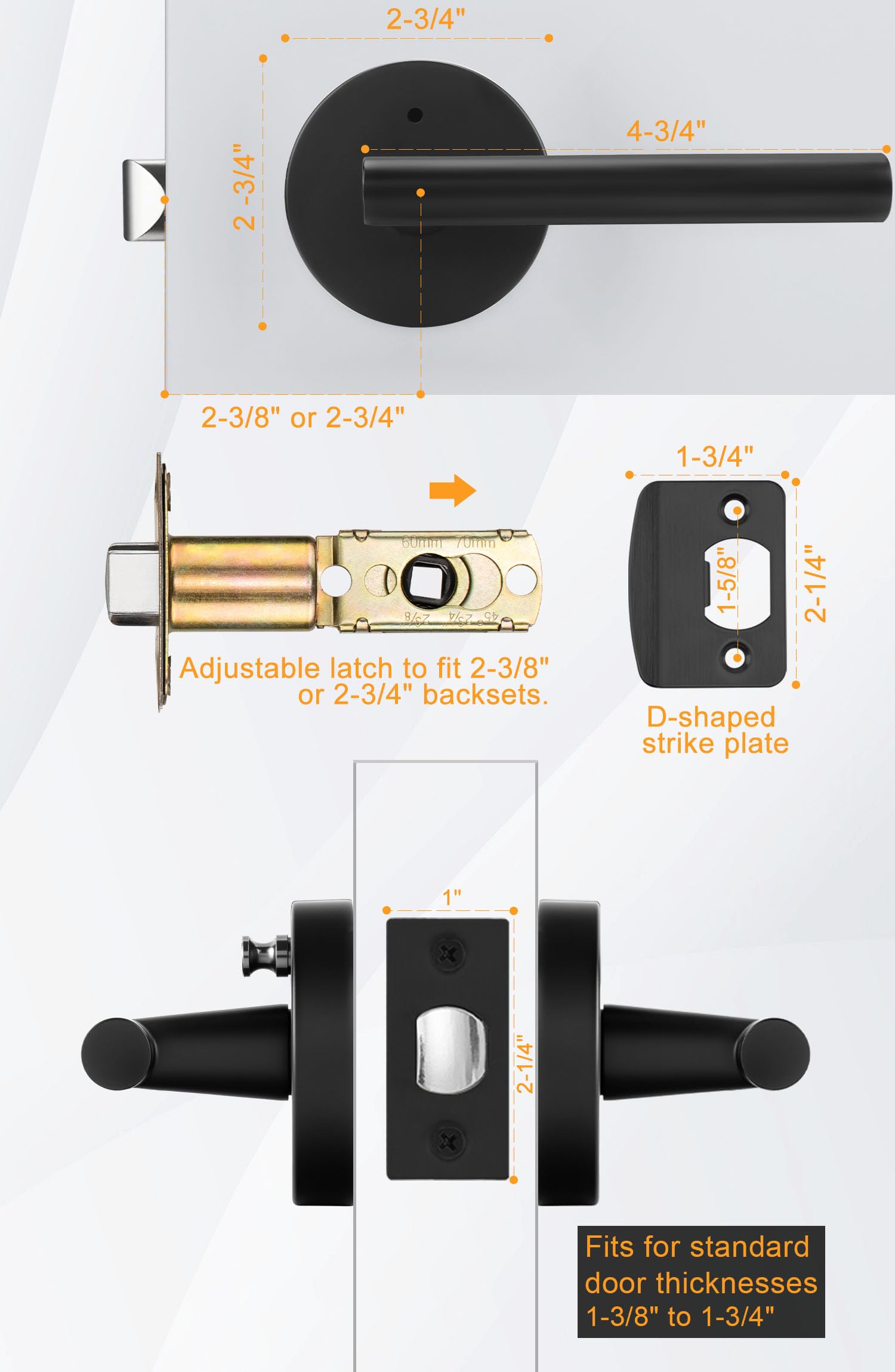 Goldenwarm metal texture close-up showing heavy-duty zinc alloy finish.