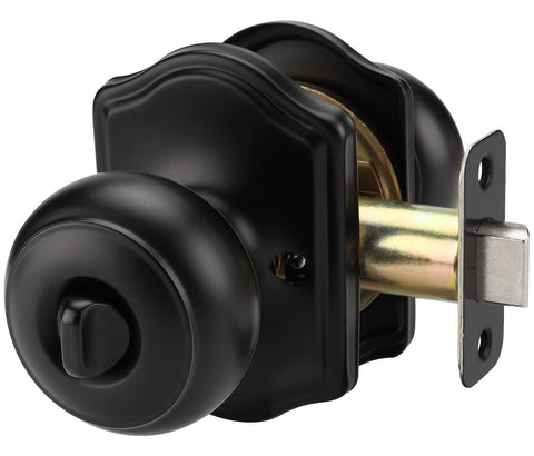 Goldenwarm black door knobs installation-friendly for quick setup.