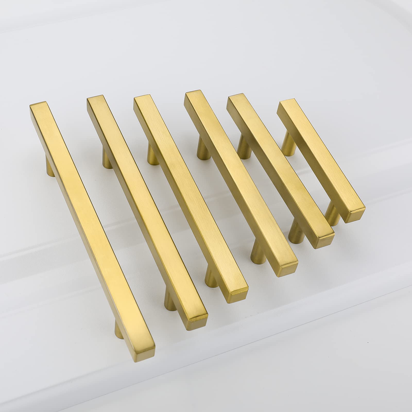 Goldenwarm brass knob set includes standard screws for quick installation.