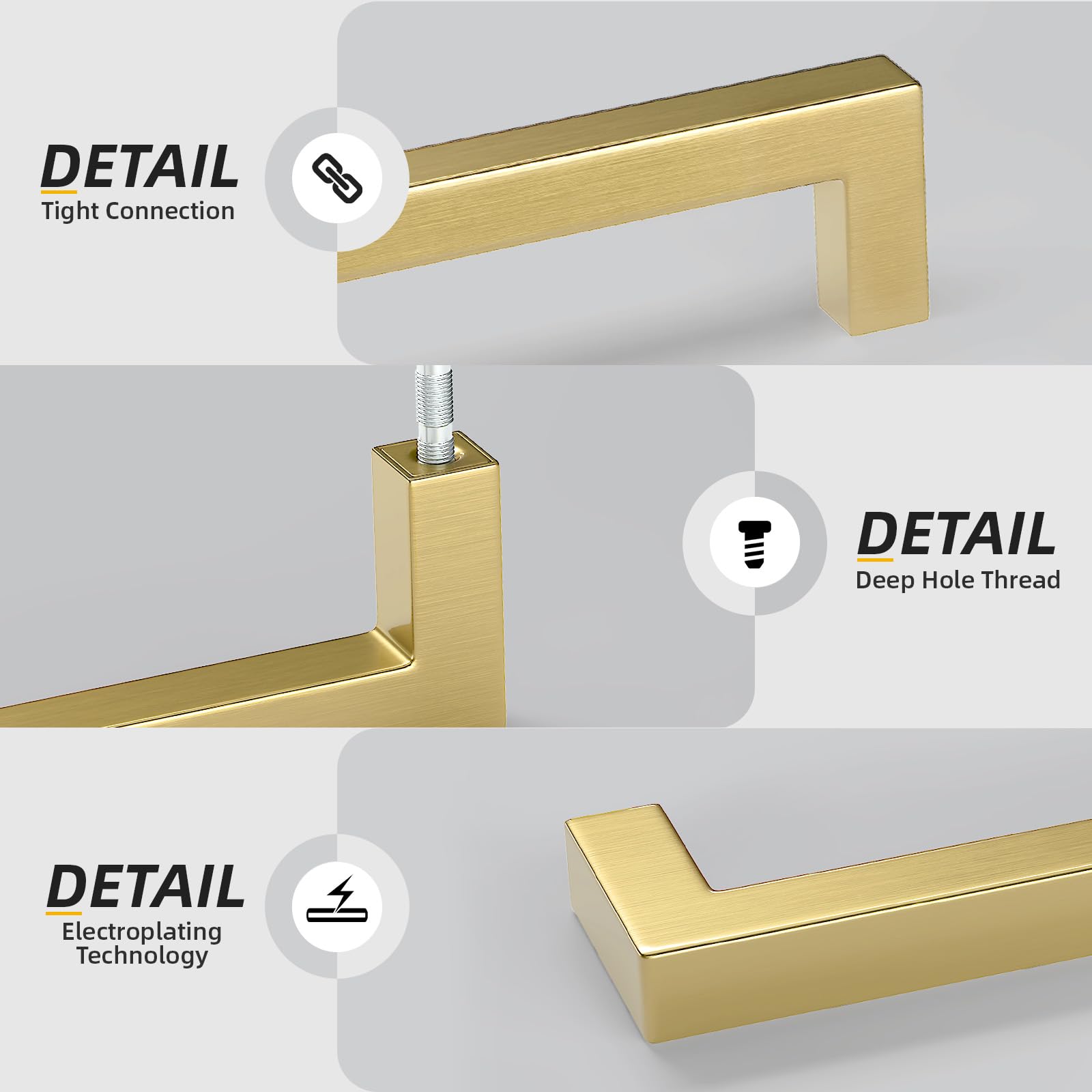Goldenwarm 5in cabinet handle with 128mm spacing
