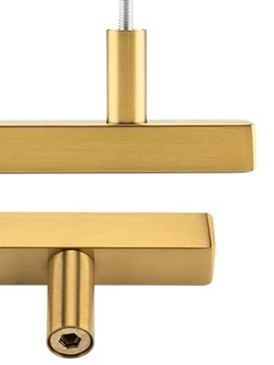 Goldenwarm brushed-brass drawer pulls 5 inch for modern cabinetry