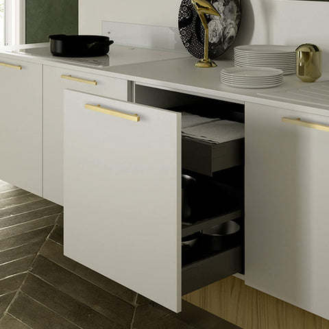 Goldenwarm brushed-brass gold drawer pulls for a cohesive look