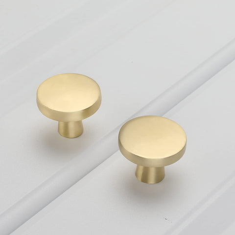 Goldenwarm knob installed on a dresser drawer for easy use.