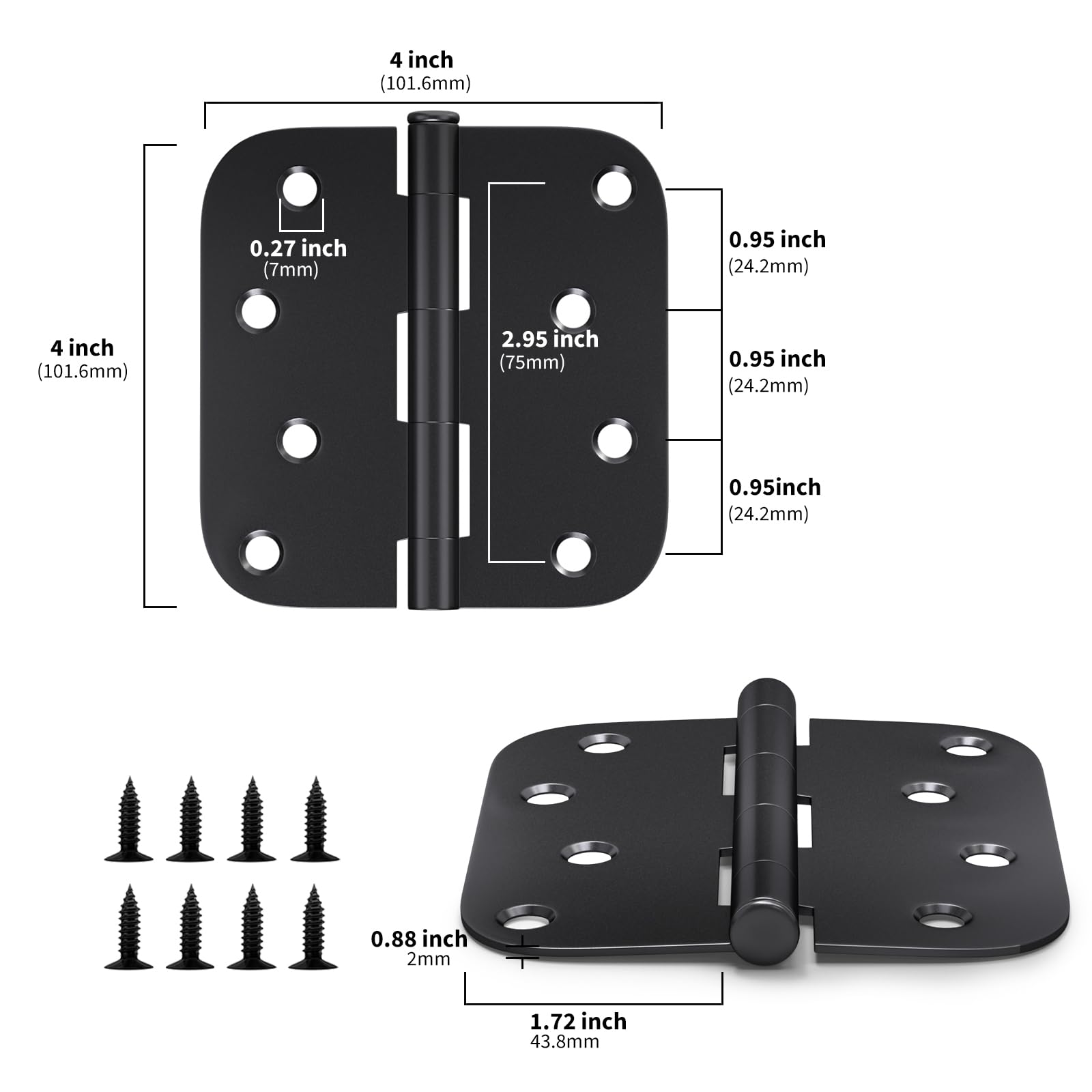 Goldenwarm matte black 4x4 side view highlights sturdy construction for long-lasting use