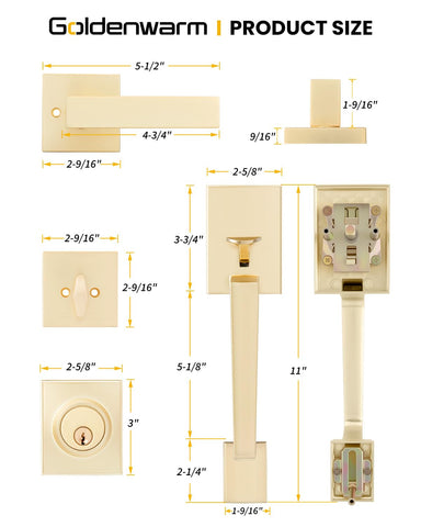 Goldenwarm latch area close-up reveals precise alignment for smooth operation