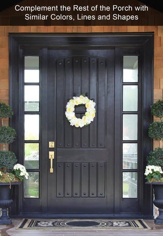 Goldenwarm modern entry look complements contemporary exterior design