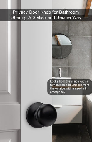 Goldenwarm matte black interior knob assembly demonstrates easy install
