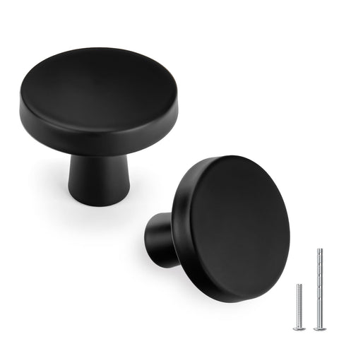 Goldenwarm matte black cabinet knobs closeup highlighting durable zinc alloy finish for everyday use