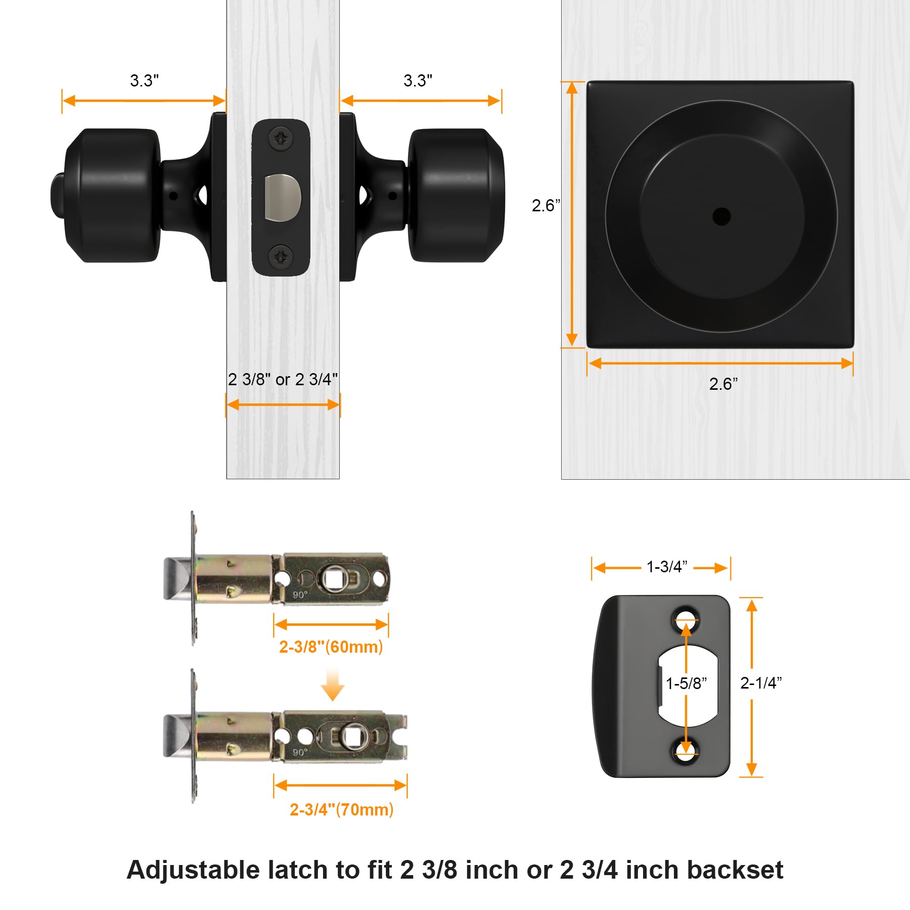 Goldenwarm eight-pack provides uniform hardware for multiple interior doors.