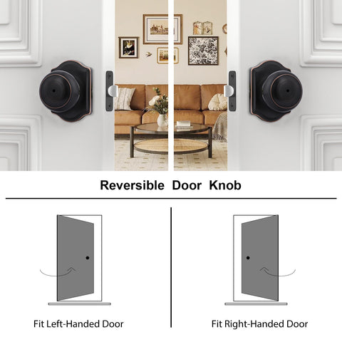 Goldenwarm six-pack interior door knobs for cohesive hardware upgrade