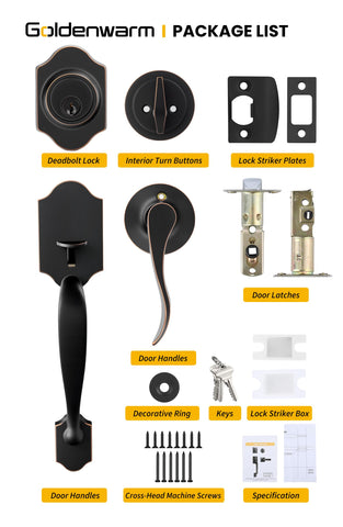 Goldenwarm reversible lever works on both right- and left-handed doors