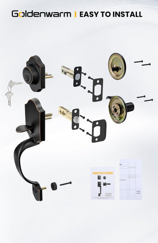 Goldenwarm zinc alloy construction provides lasting strength and premium finish