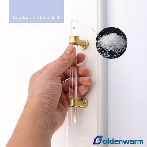 Goldenwarm zinc alloy pull combines durability with a smooth touch.
