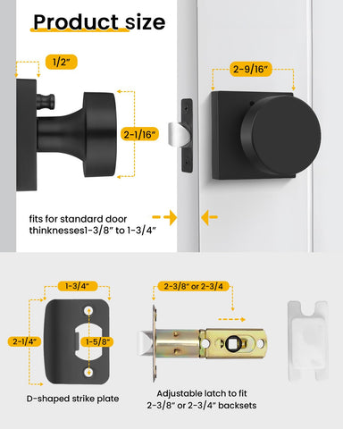 Goldenwarm zinc alloy matte black finish for durable style