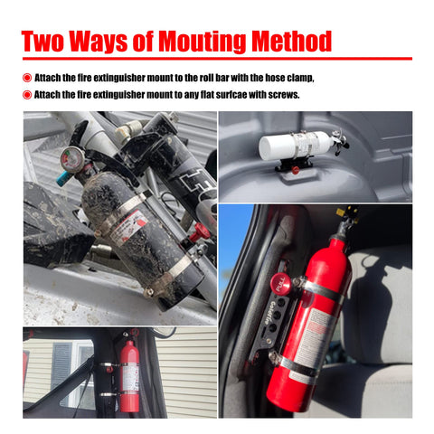 Goldfire UTV roll-bar mount attachment during installation