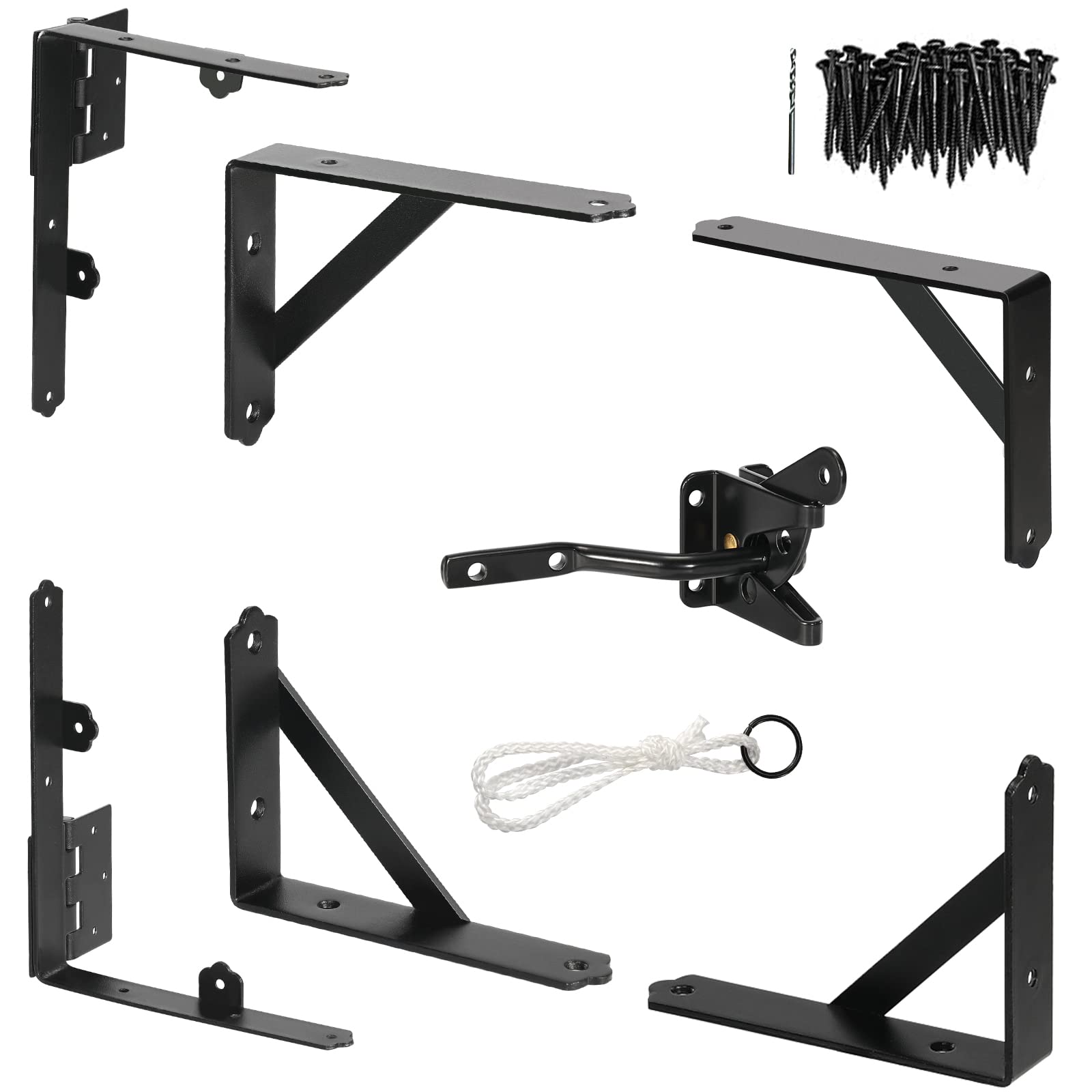 GoldOrcle corner brace kit for anti-sag gates with versatile left/right swing.
