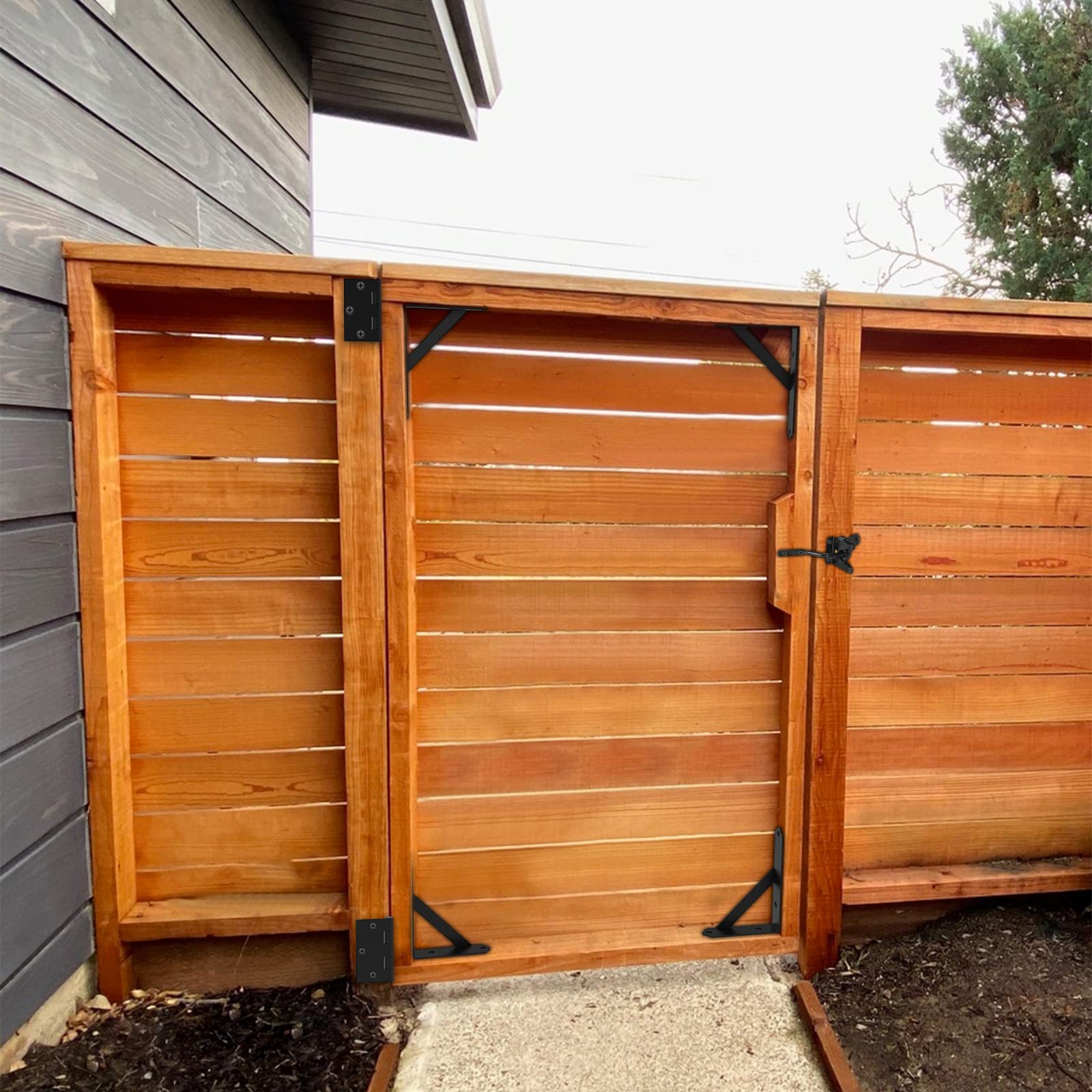 GoldOrcle universal left-right 180-degree swing fits many gate setups.
