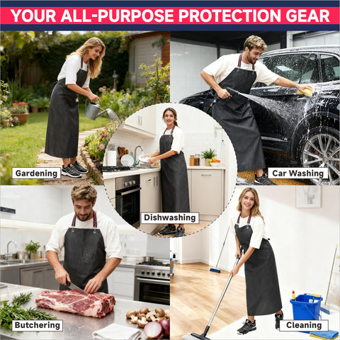 GoldPig chemical-resistant design protects clothing during handling