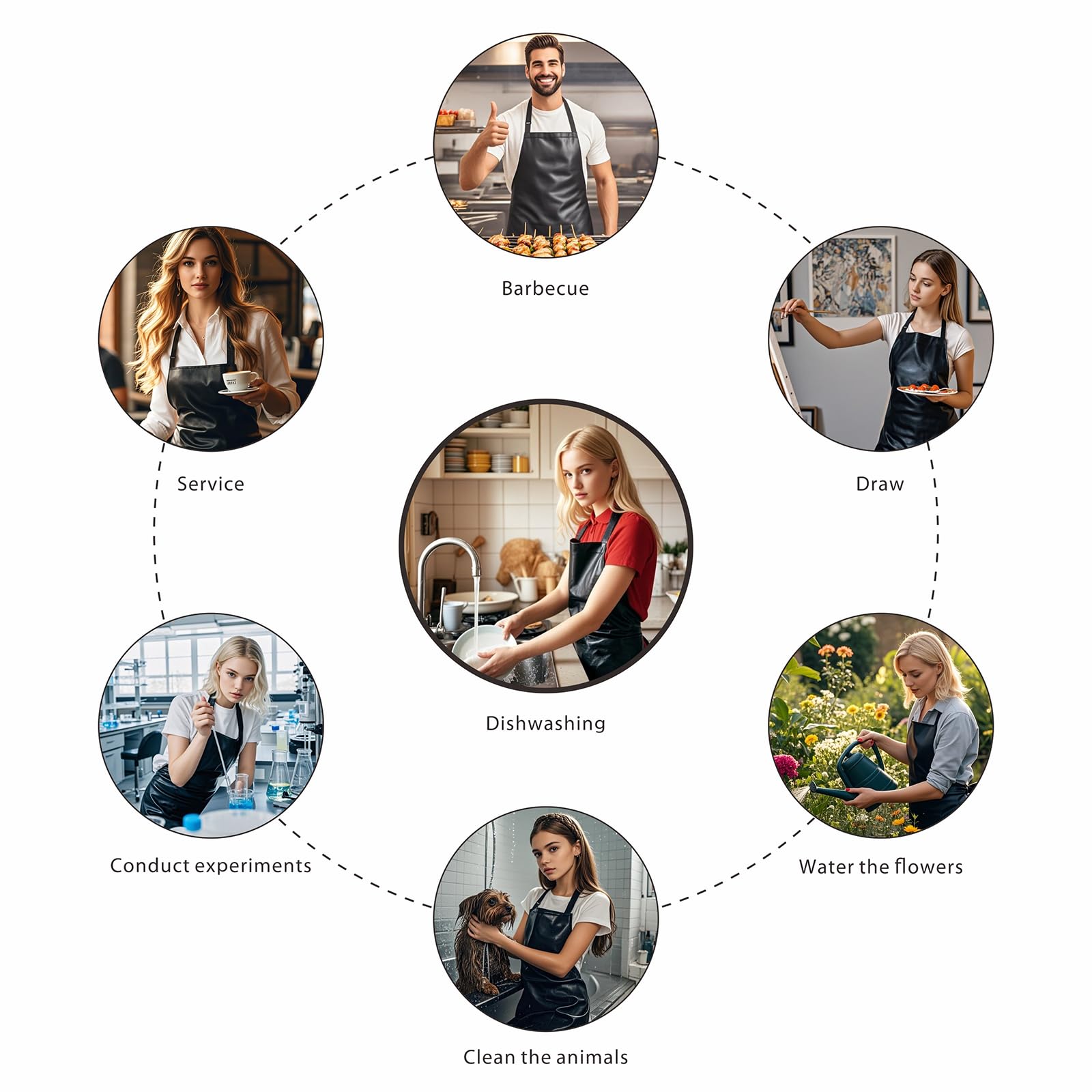 GoldPig multipurpose apron suits kitchen, butchery, grooming, and labs.