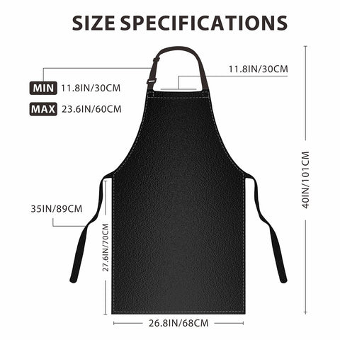 GoldPig apron waterproof polyurethane coating repels spills and splashes.