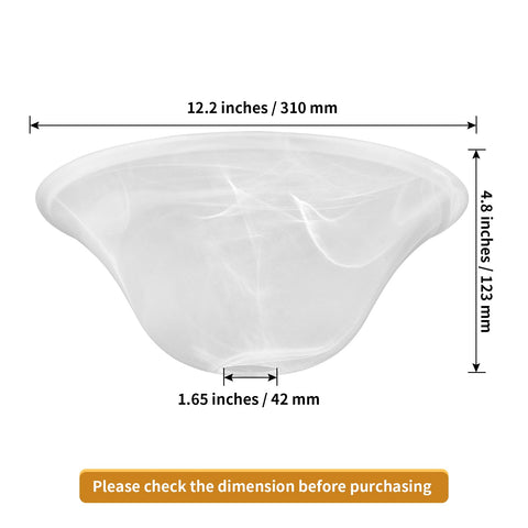 Golhom lipless glass dome edge enhances fixture aesthetics and safety.