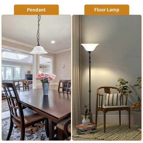 Golhom replacement globe elevates pendant lights with refined charm.