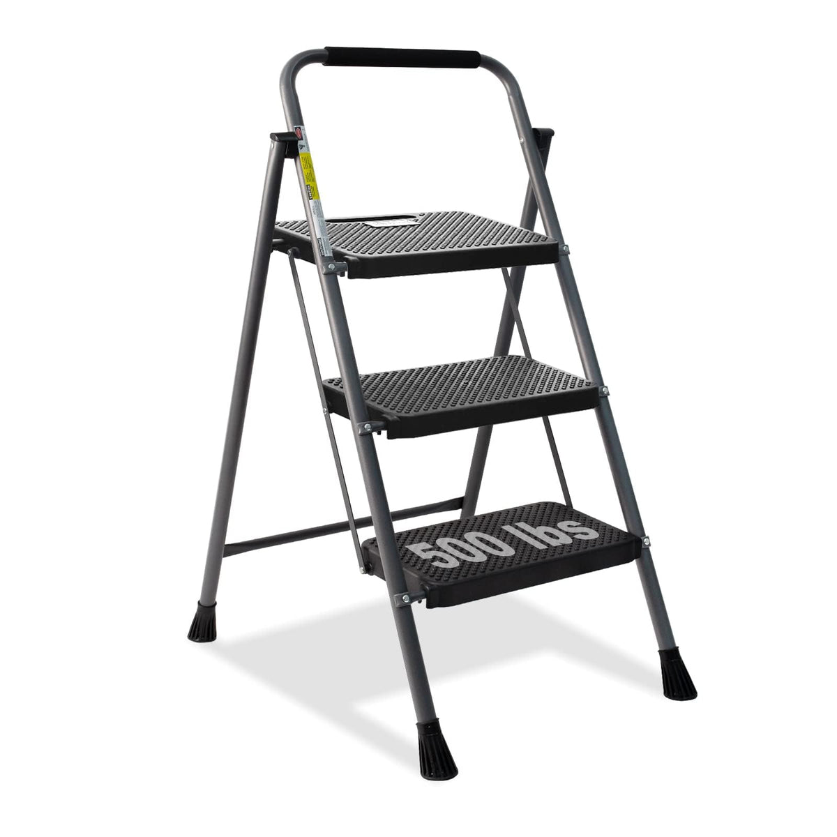 GOLYTON 3-step ladder open view showing sturdy frame for reach tasks.