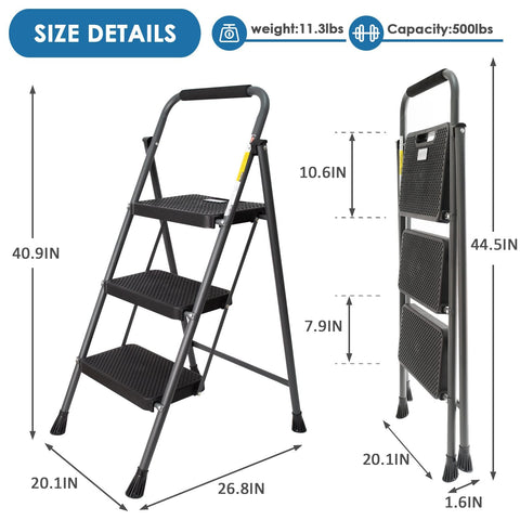 GOLYTON ergonomic handgrip supports safe ascent and balance.
