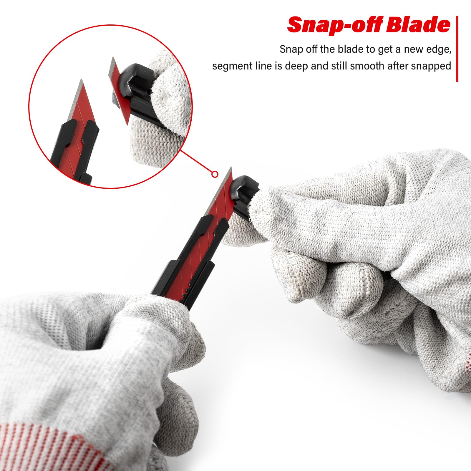 Gomake carbon steel blades with a metallic sheen for durability