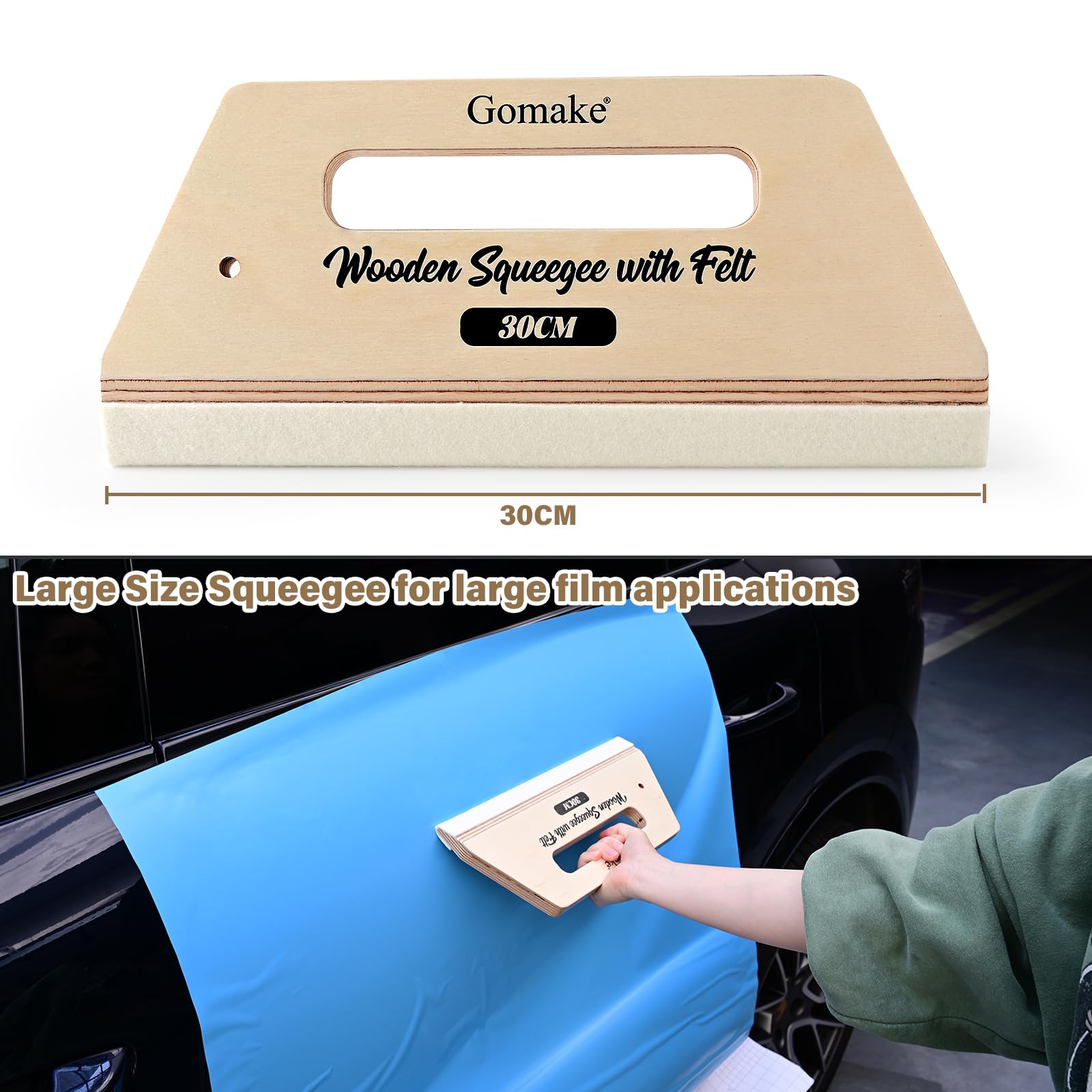Gomake replaceable felt pads extend the tool’s life.