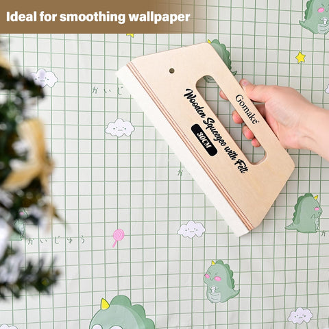 Gomake 30 cm width covers large areas quickly on walls and panels.