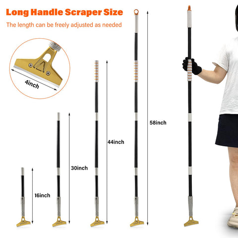 Gomake twenty replaceable 4-inch blades provide sharp performance on stains and paint.