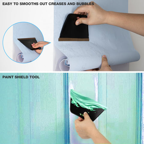 Gomake craft knife with safety cap offers precise trims on wallpaper.