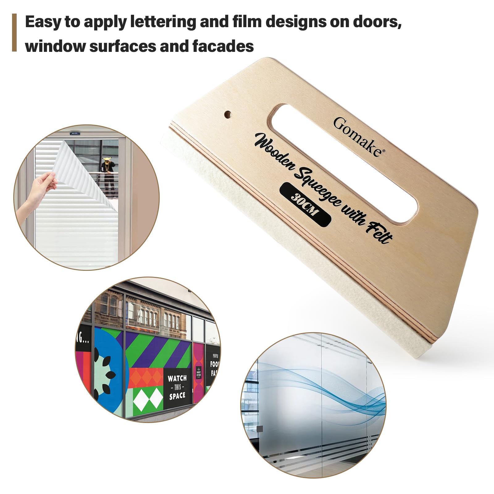 Gomake ideal for window films, decals, and floor graphics.