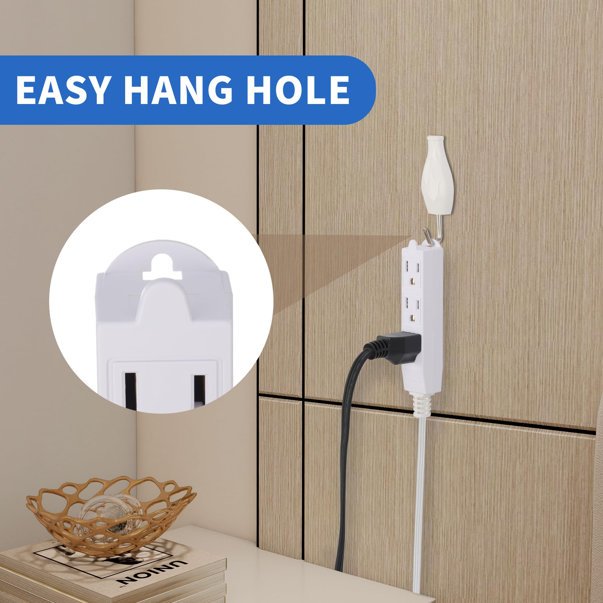 GOMEN hang hole for tidy wall or desk storage