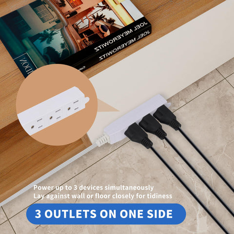 GOMEN space-saving 45° plug reduces furniture obstruction