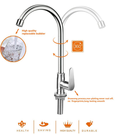 Gonabos built-in bubbler with multi-layer filtration for softer water.
