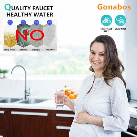 Gonabos stainless steel faucet showing durable valve core for long-lasting operation.