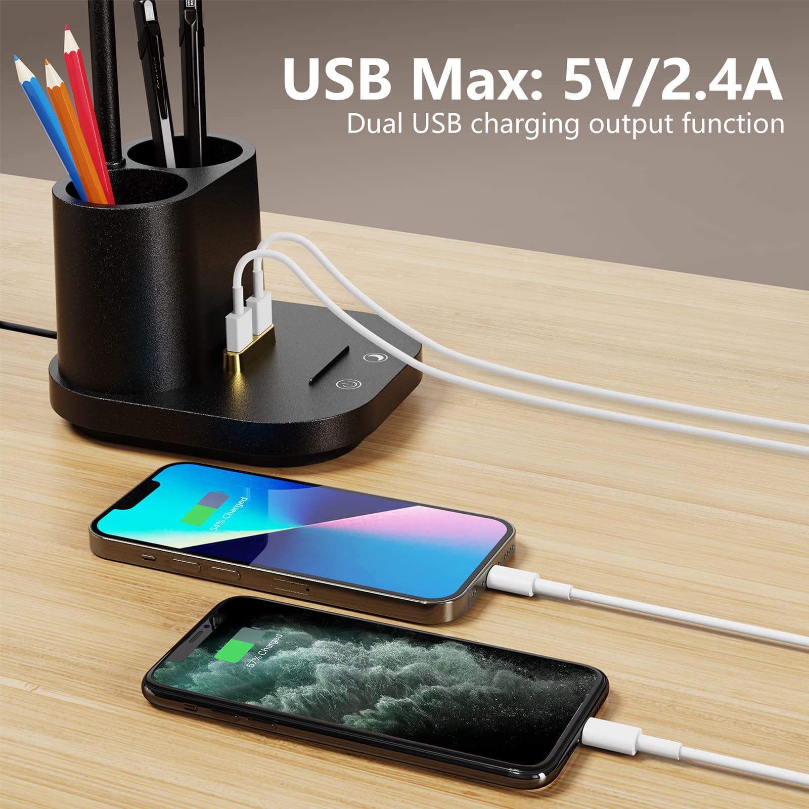 GONDSILY desk lamp offers 3 color modes to suit tasks and mood