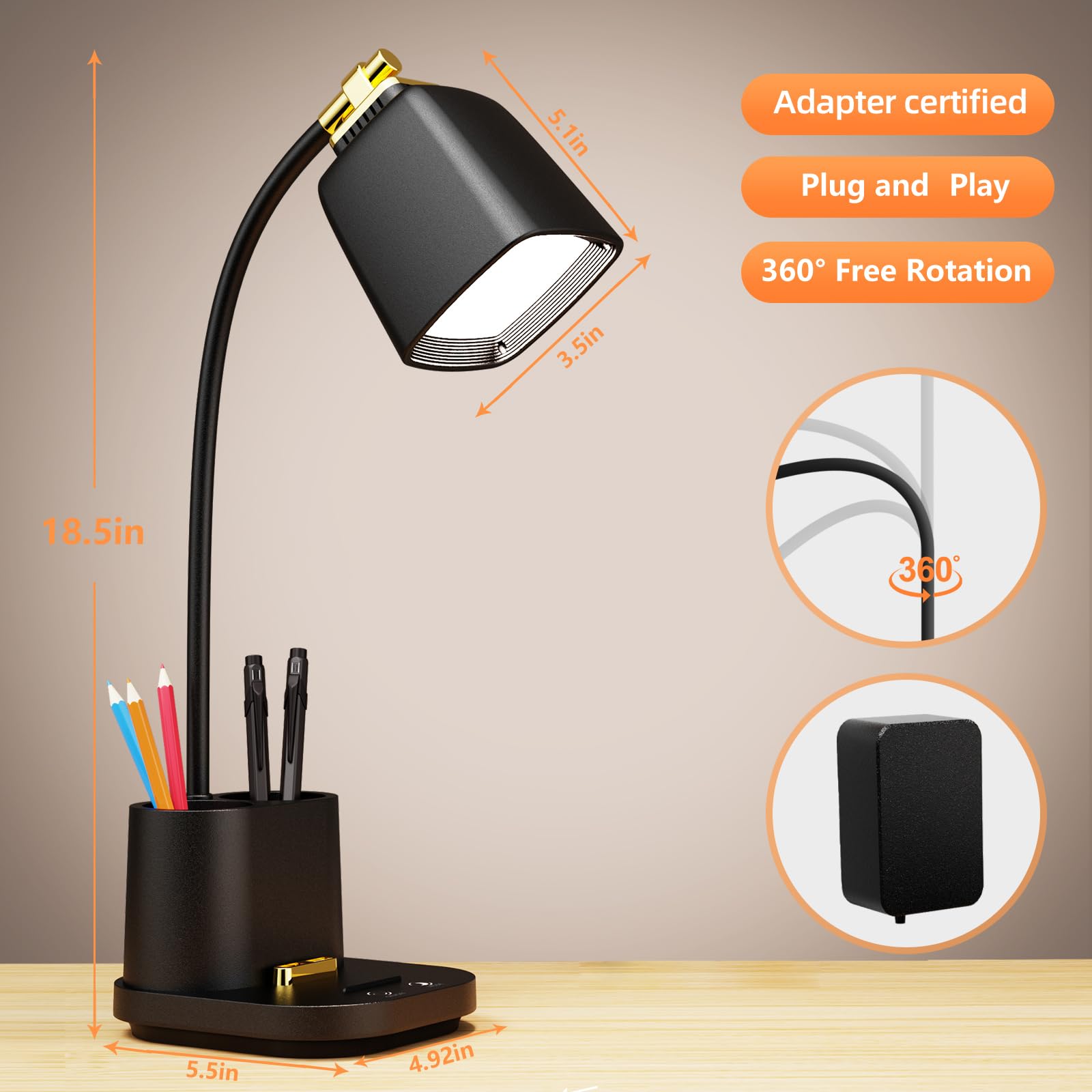 GONDSILY stepless dimming lets you set exact brightness for reading