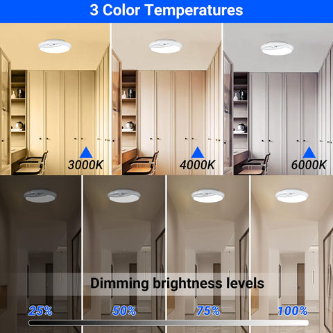 GONDSILY remote-controlled ceiling light with motion sensor for hands-free operation