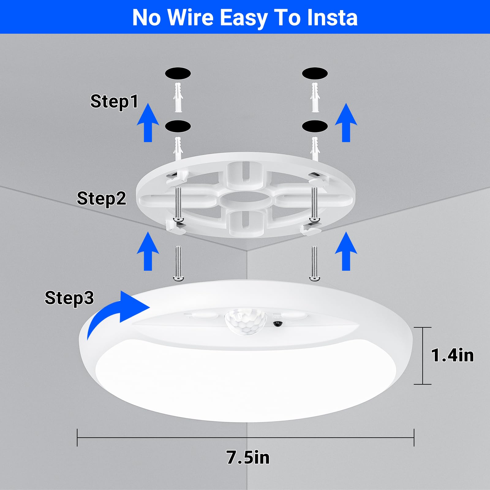 GONDSILY wireless installation kit included for quick setup